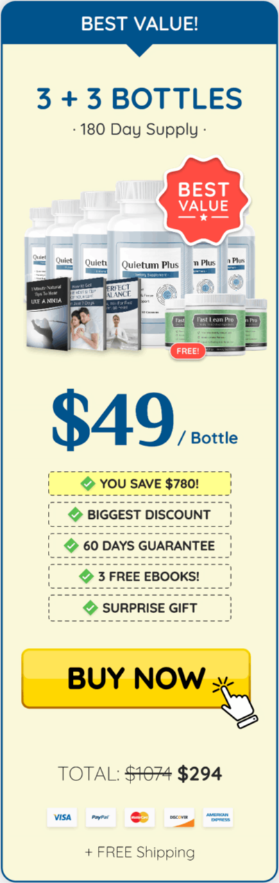 Quietum Plus offer package price